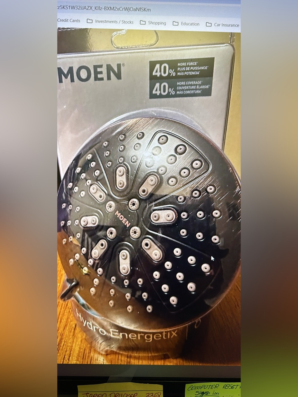 Moen HydroEnergetix 8-Spray Wall Mount Fixed Shower Head in Mediterranean Bronze